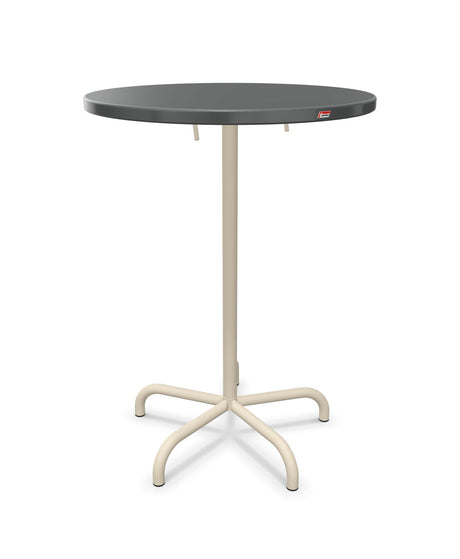 Schaffner Säntis Table haute rabattable ronde Ø80cm h:110cm 