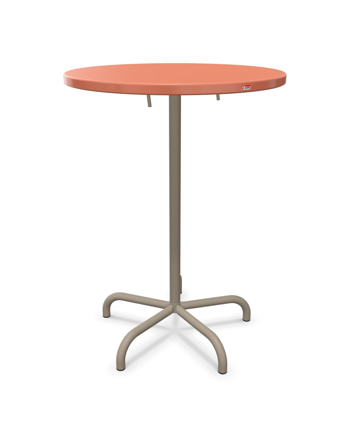 Schaffner Säntis Table haute rabattable ronde Ø80cm h:110cm 