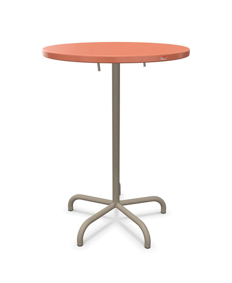Schaffner Säntis Table haute rabattable ronde Ø80cm h:110cm 