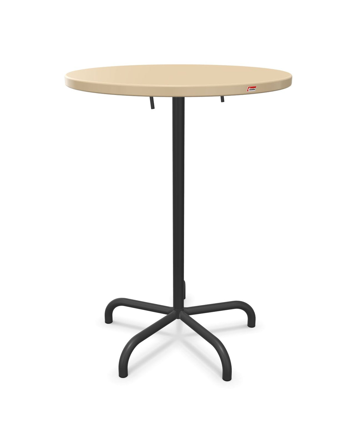 Schaffner Säntis Table haute rabattable ronde Ø80cm h:110cm 