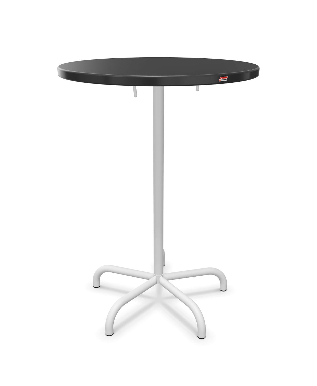 Schaffner Säntis Table haute rabattable ronde Ø80cm h:110cm 