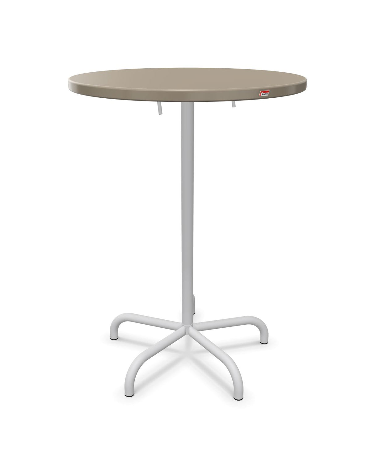 Schaffner Säntis Table haute rabattable ronde Ø80cm h:110cm 