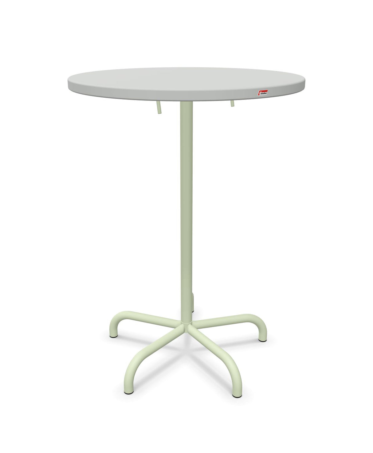 Schaffner Säntis Table haute rabattable ronde Ø80cm h:110cm 