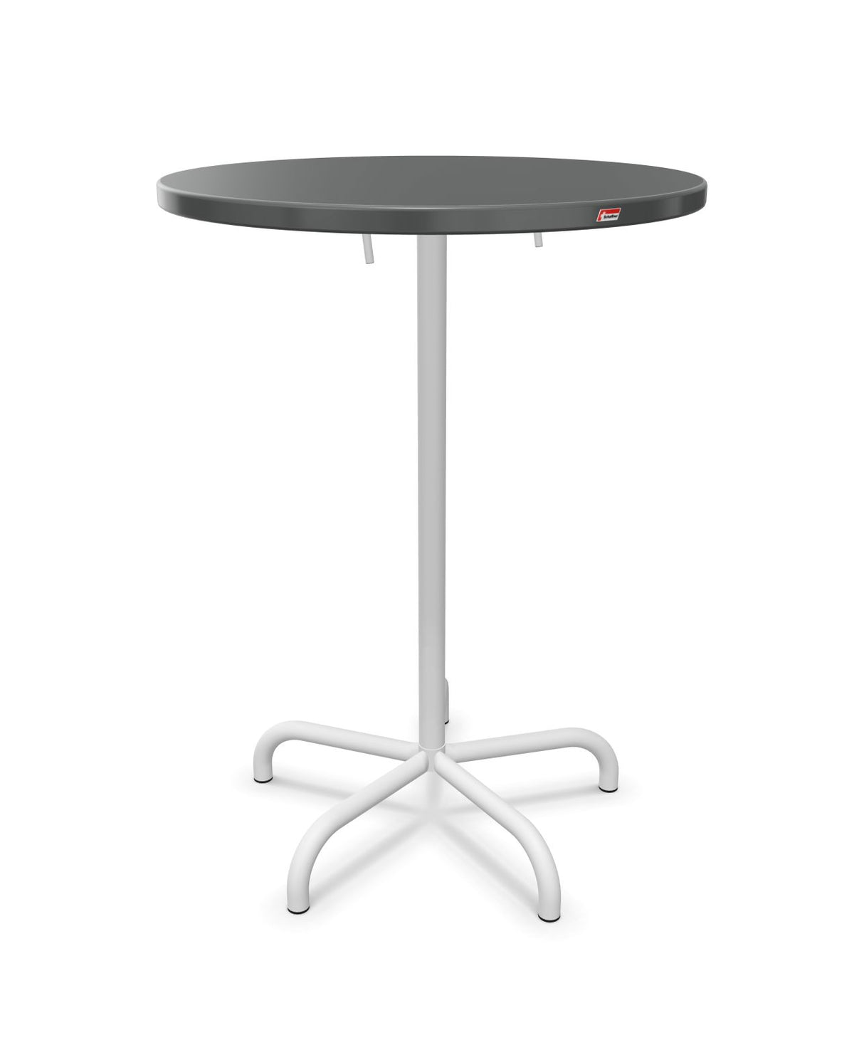 Schaffner Säntis Table haute rabattable ronde Ø80cm h:110cm 