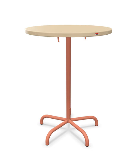 Schaffner Säntis Table haute rabattable ronde Ø80cm h:110cm 