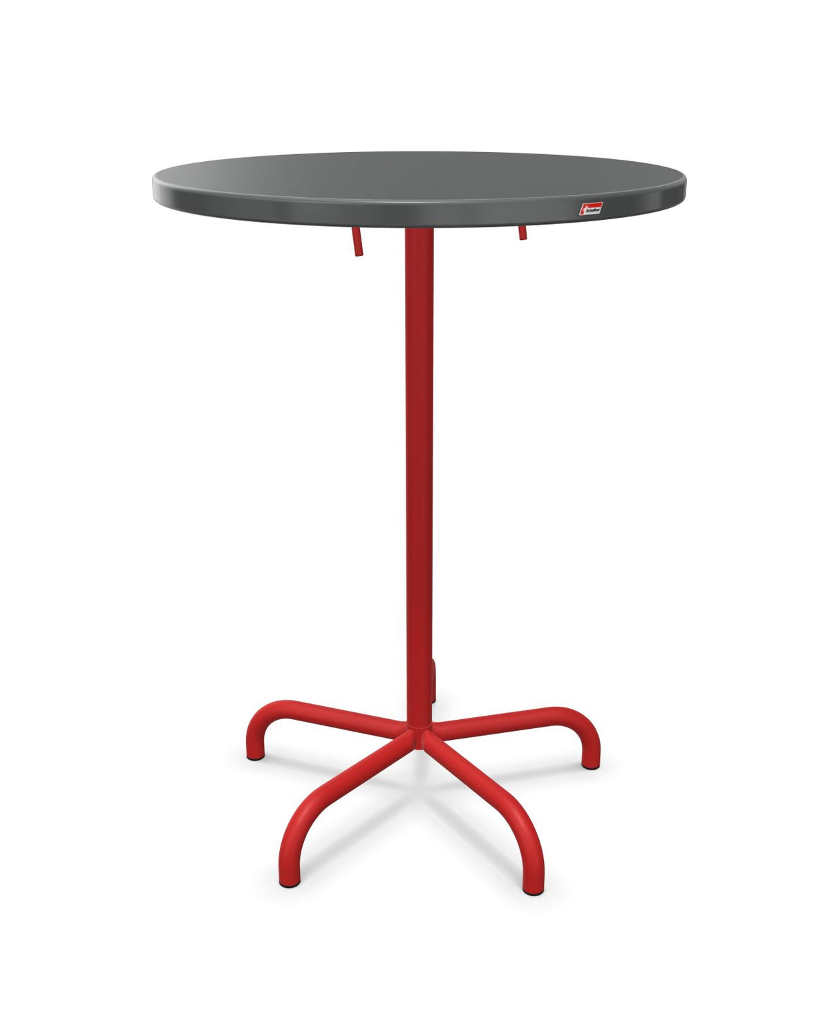 Schaffner Säntis Table haute rabattable ronde Ø80cm h:110cm 