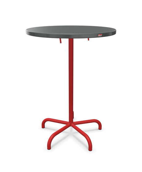 Schaffner Säntis Table haute rabattable ronde Ø80cm h:110cm 