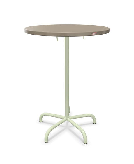Schaffner Säntis Table haute rabattable ronde Ø80cm h:110cm 