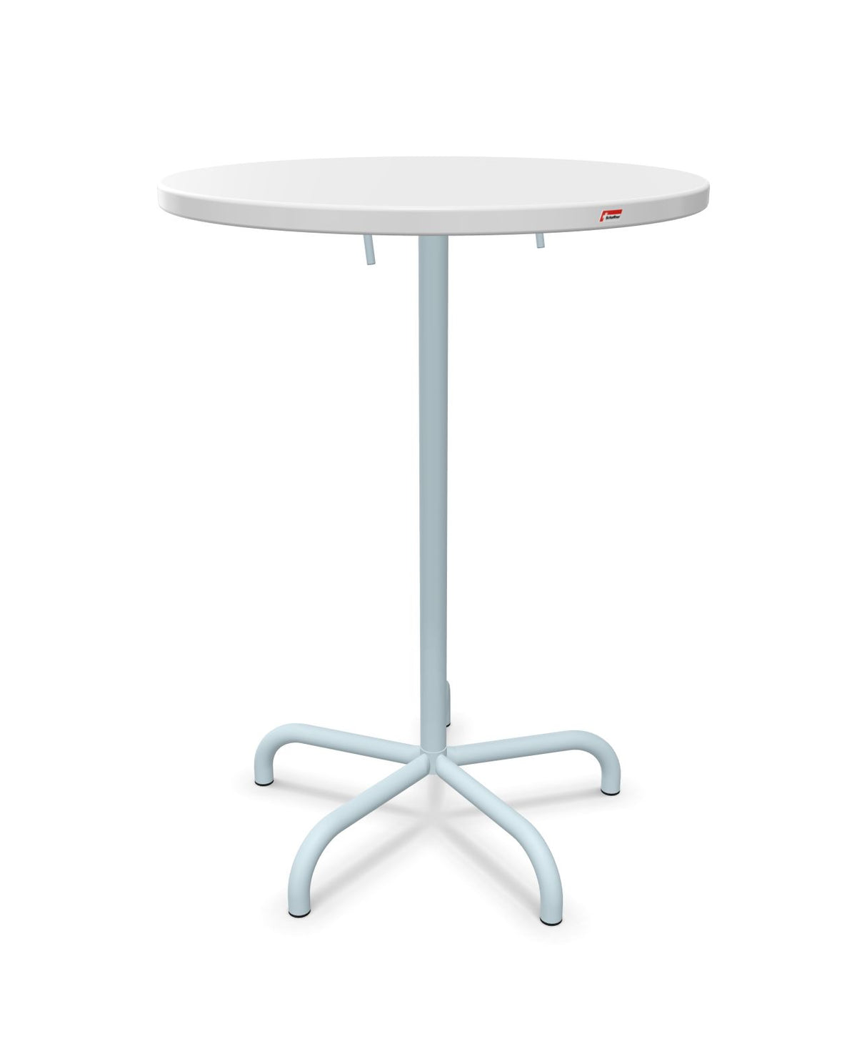 Schaffner Säntis Table haute rabattable ronde Ø80cm h:110cm 