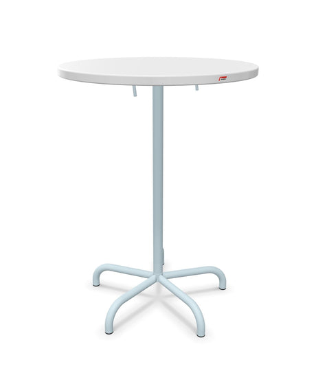 Schaffner Säntis Table haute rabattable ronde Ø80cm h:110cm 