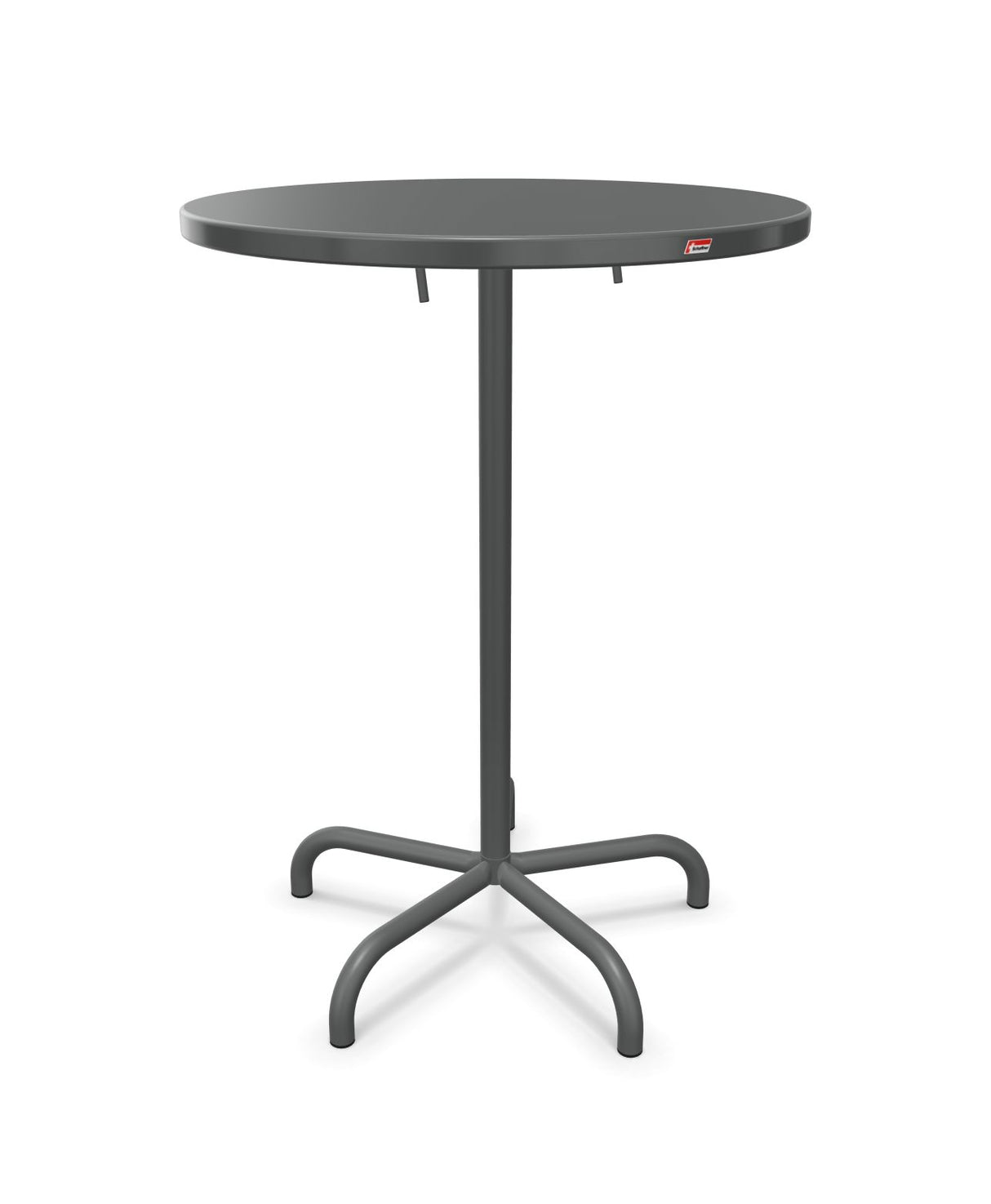 Schaffner Säntis Table haute rabattable ronde Ø80cm h:110cm 