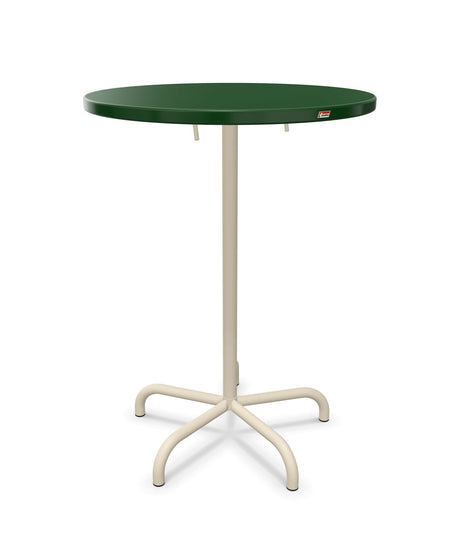 Schaffner Säntis Table haute rabattable ronde Ø80cm h:110cm 