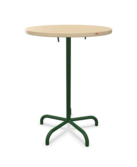 Schaffner Säntis Table haute rabattable ronde Ø80cm h:110cm 