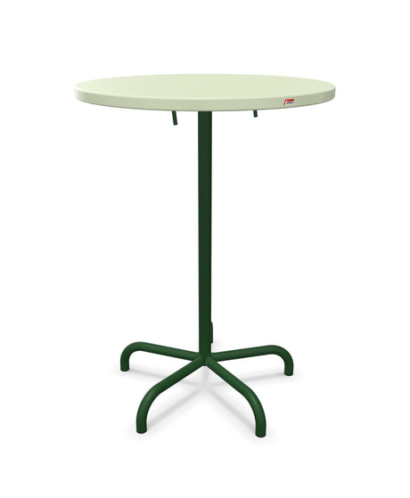 Schaffner Säntis Table haute rabattable ronde Ø80cm h:110cm 