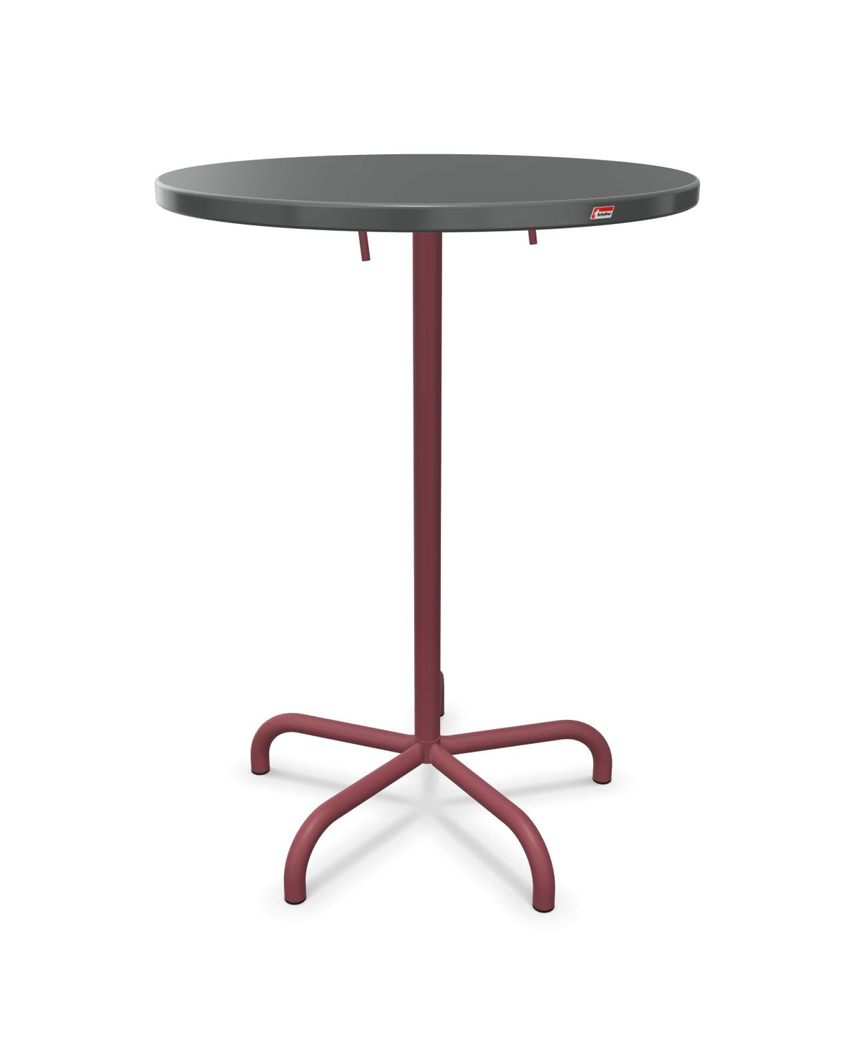 Schaffner Säntis Table haute rabattable ronde Ø80cm h:110cm 