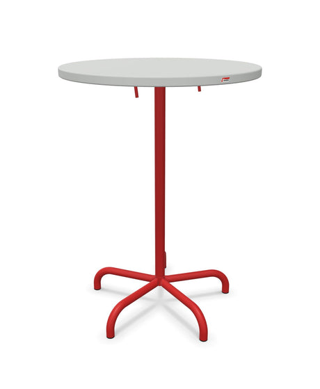 Schaffner Säntis Table haute rabattable ronde Ø80cm h:110cm 