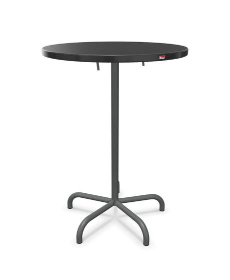 Schaffner Säntis Table haute rabattable ronde Ø80cm h:110cm 