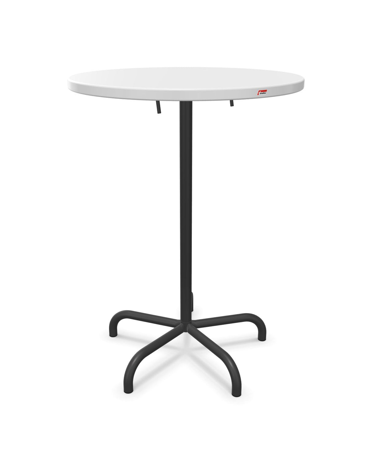 Schaffner Säntis Table haute rabattable ronde Ø80cm h:110cm 