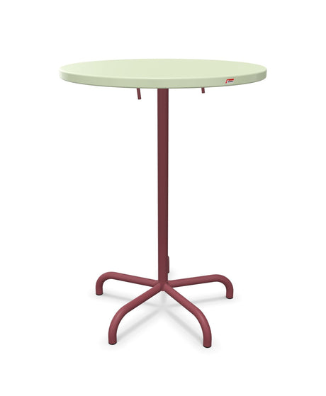 Schaffner Säntis Table haute rabattable ronde Ø80cm h:110cm 