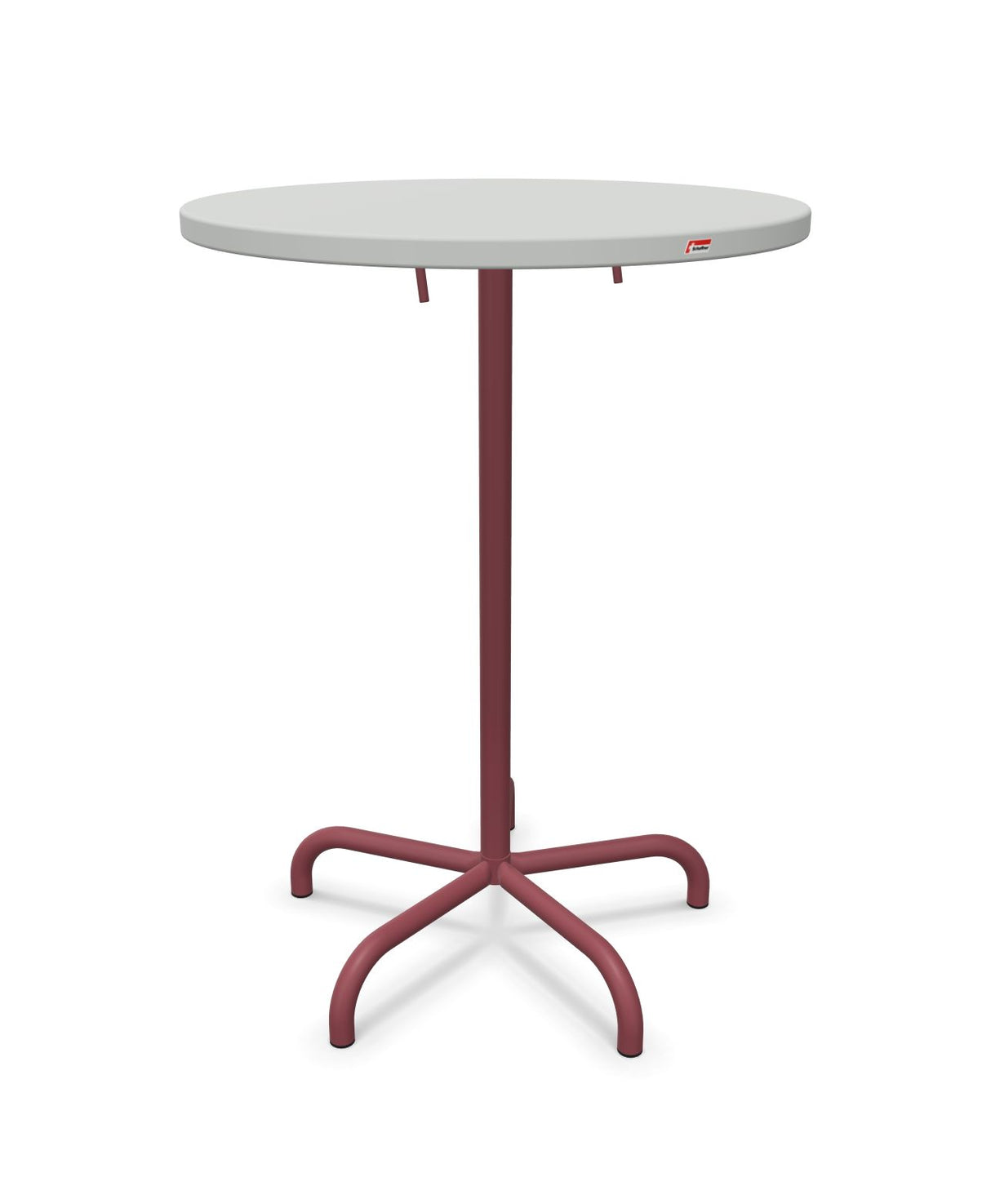 Schaffner Säntis Table haute rabattable ronde Ø80cm h:110cm 
