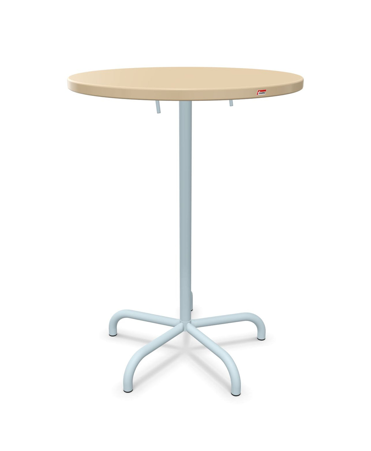 Schaffner Säntis Table haute rabattable ronde Ø80cm h:110cm 