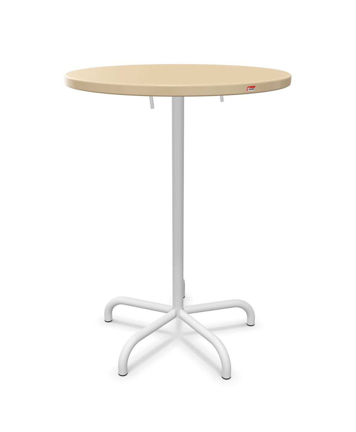 Schaffner Säntis Table haute rabattable ronde Ø80cm h:110cm 