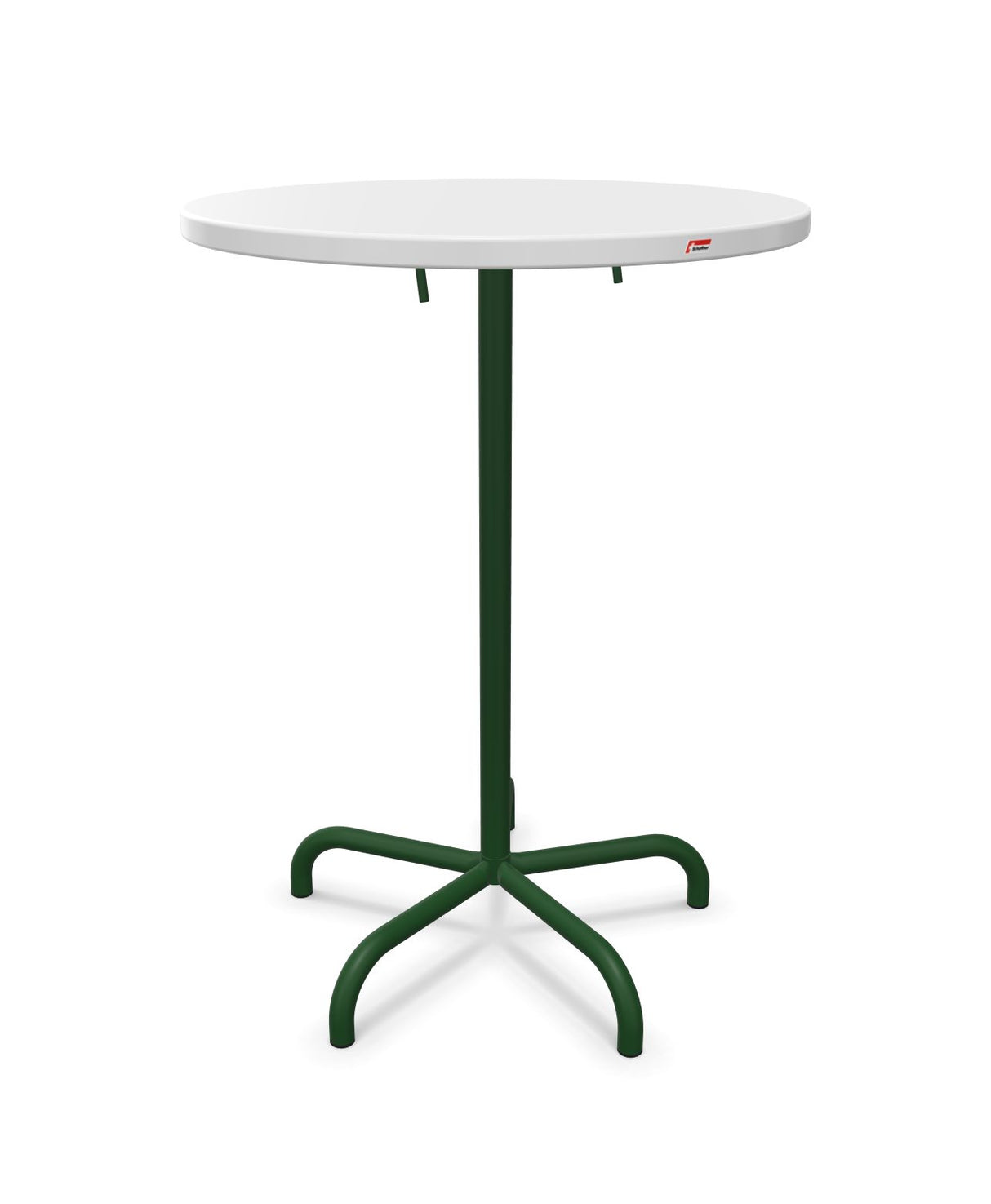 Schaffner Säntis Table haute rabattable ronde Ø80cm h:110cm 