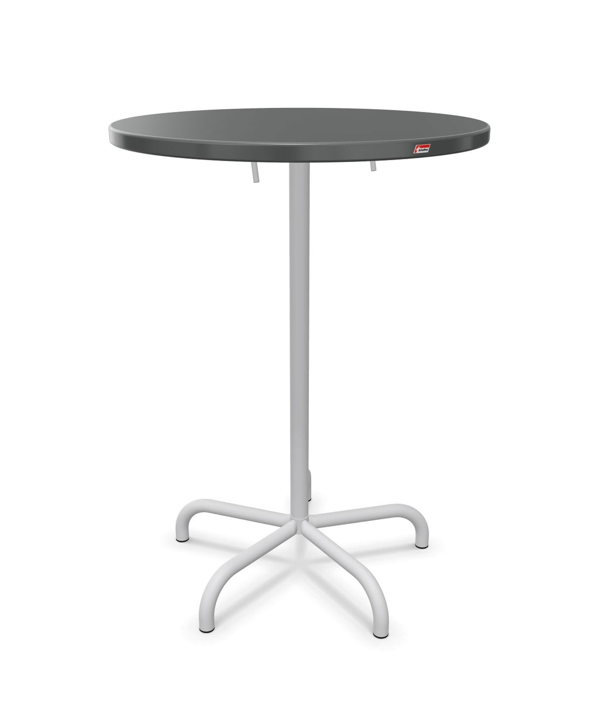 Schaffner Säntis Table haute rabattable ronde Ø80cm h:110cm 