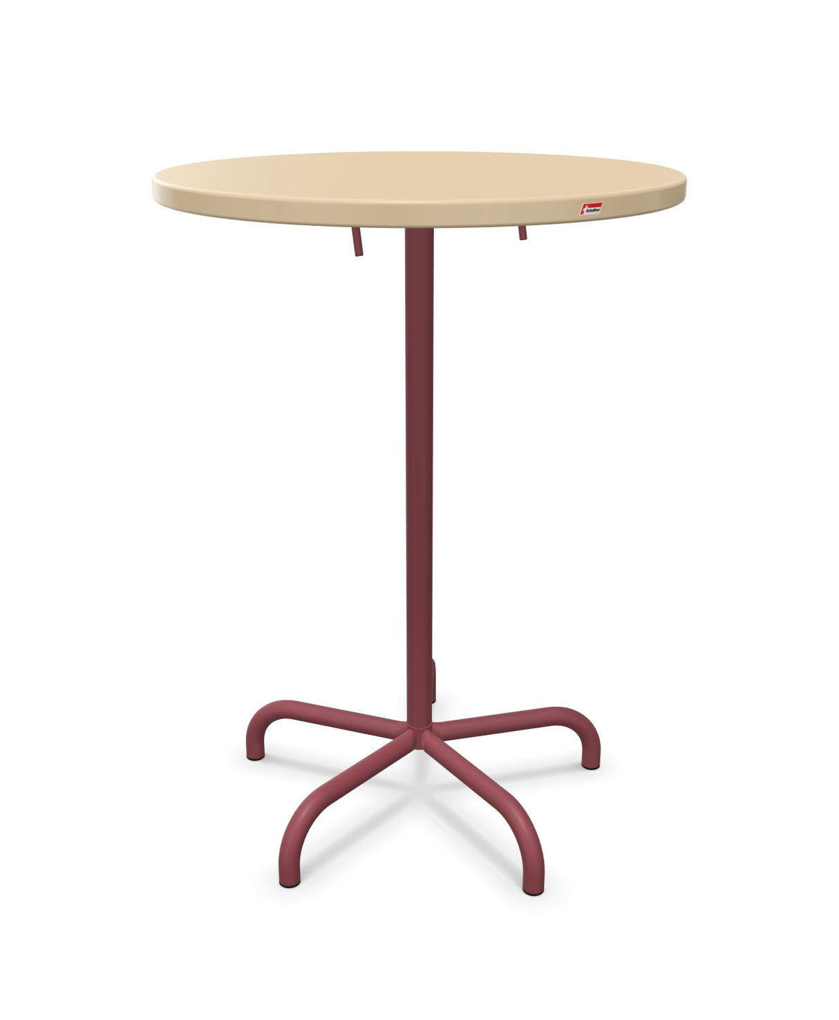 Schaffner Säntis Table haute rabattable ronde Ø80cm h:110cm 