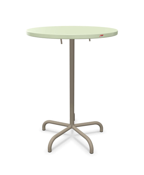 Schaffner Säntis Table haute rabattable ronde Ø80cm h:110cm 