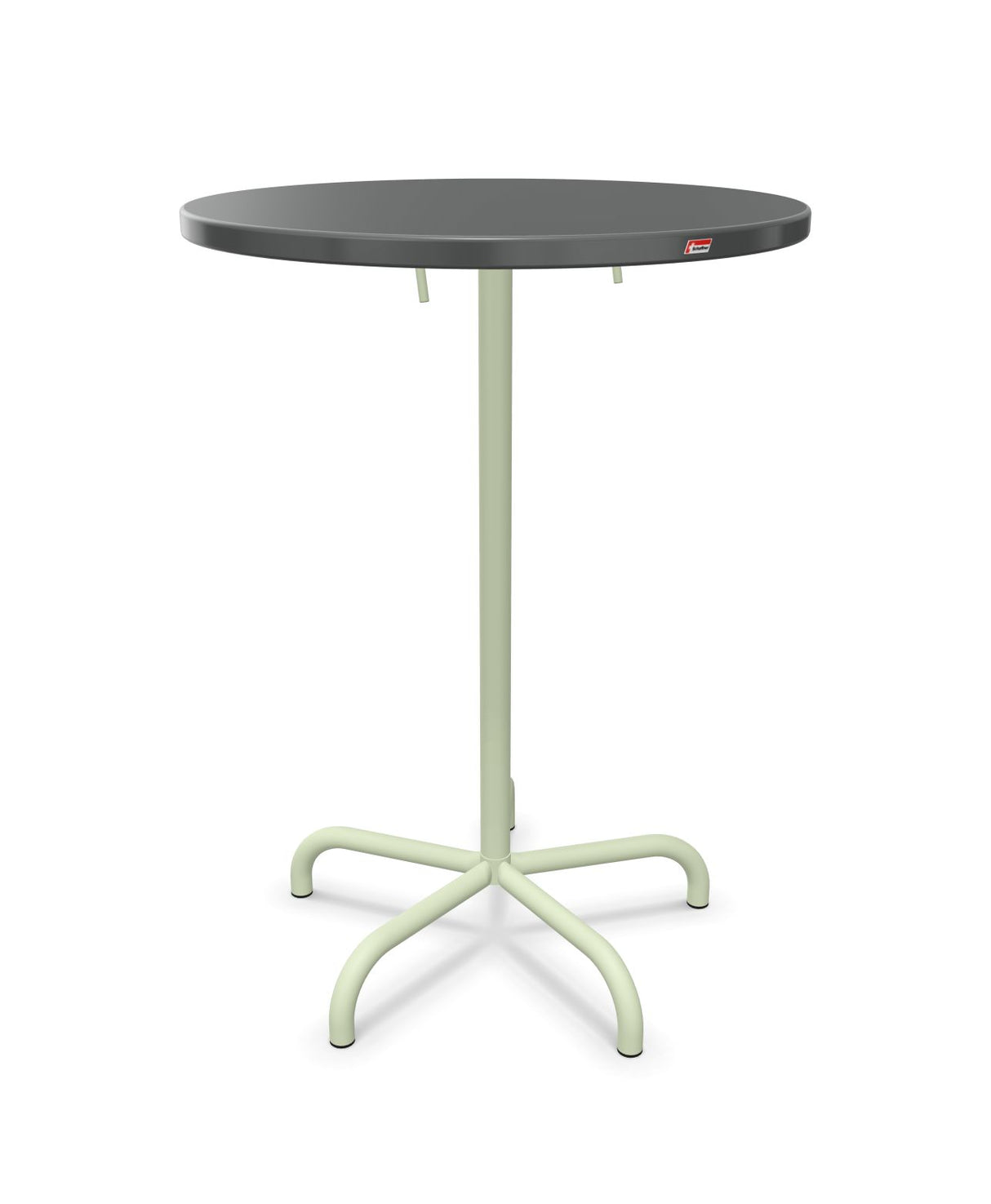 Schaffner Säntis Table haute rabattable ronde Ø80cm h:110cm 