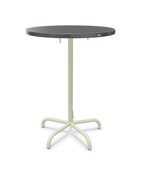 Schaffner Säntis Table haute rabattable ronde Ø80cm h:110cm 