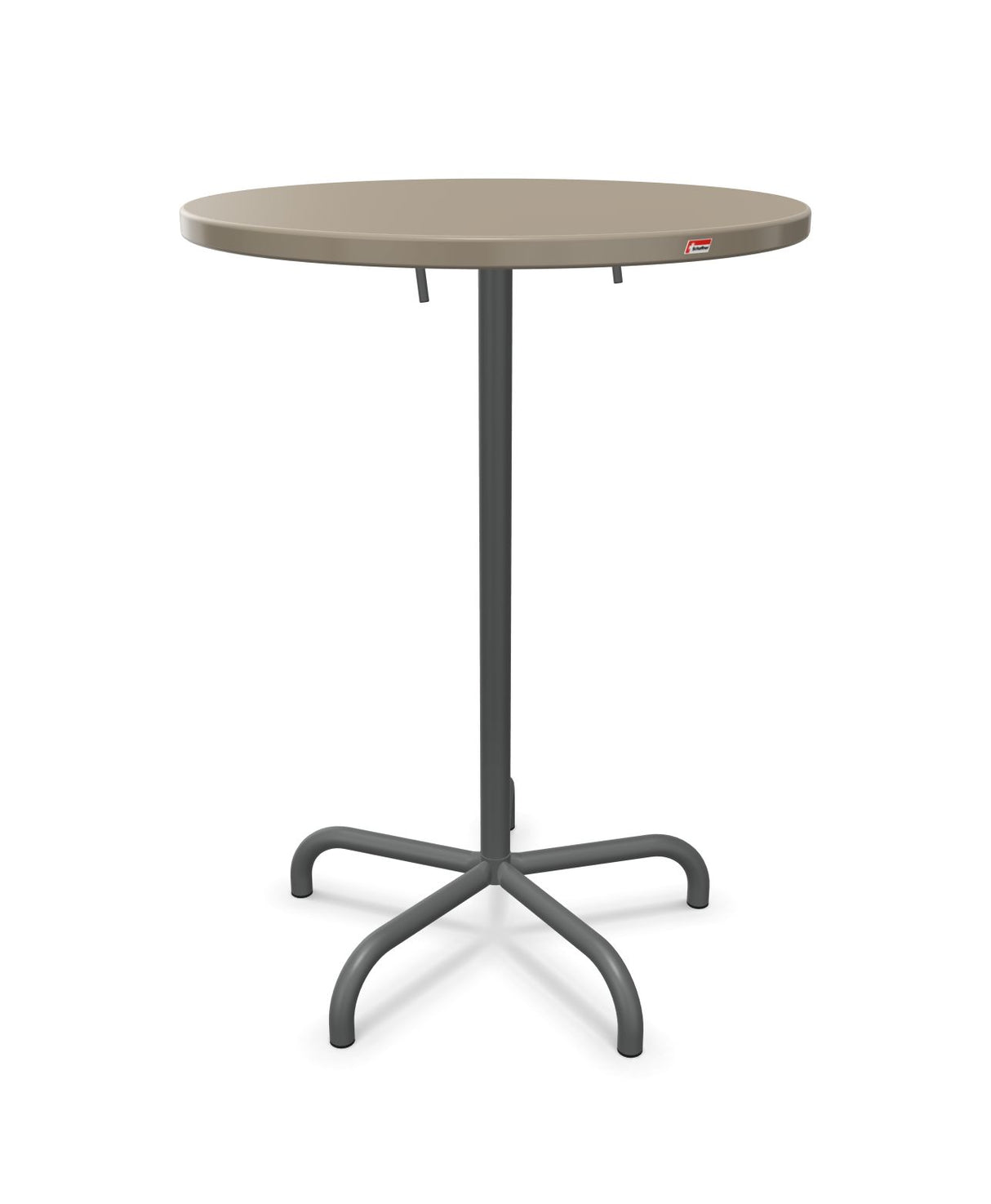 Schaffner Säntis Table haute rabattable ronde Ø80cm h:110cm 