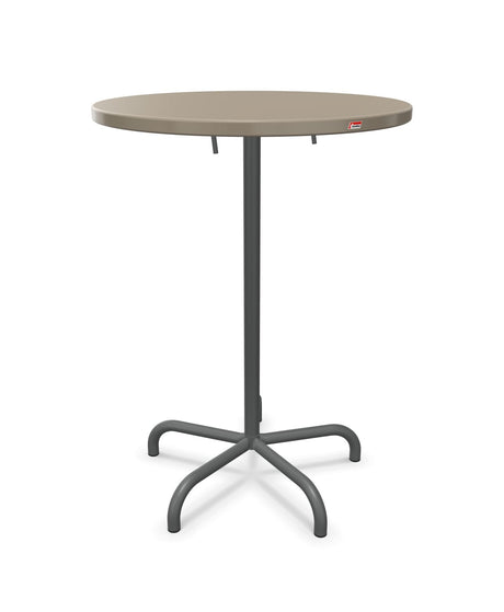 Schaffner Säntis Table haute rabattable ronde Ø80cm h:110cm 