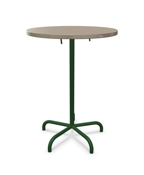 Schaffner Säntis Table haute rabattable ronde Ø80cm h:110cm 