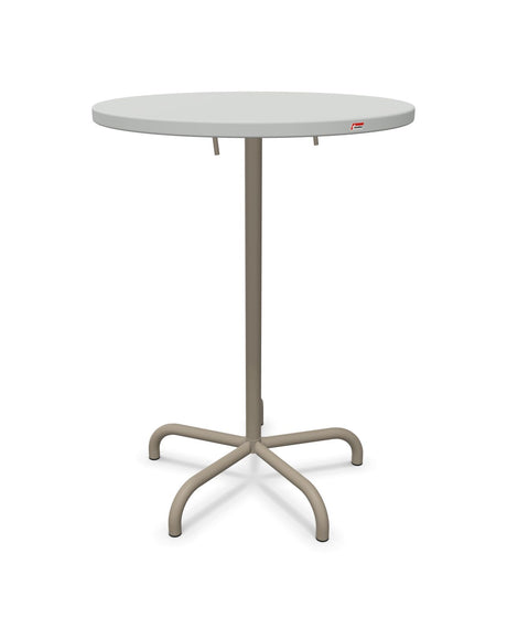 Schaffner Säntis Table haute rabattable ronde Ø80cm h:110cm 