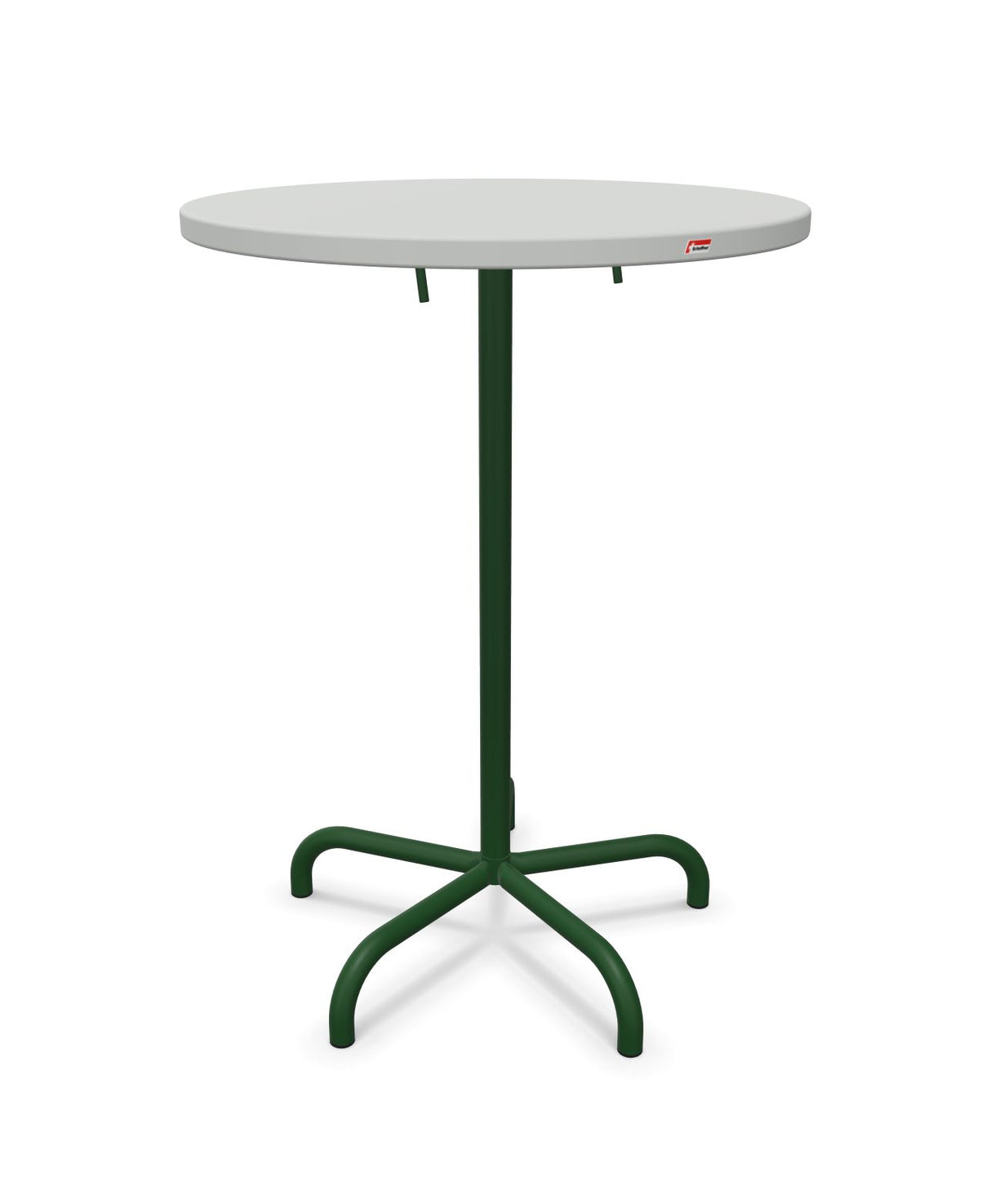 Schaffner Säntis Table haute rabattable ronde Ø80cm h:110cm 