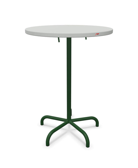 Schaffner Säntis Table haute rabattable ronde Ø80cm h:110cm 