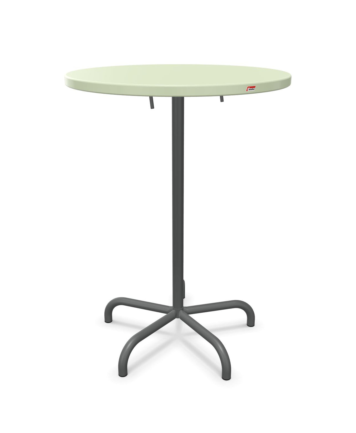 Schaffner Säntis Table haute rabattable ronde Ø80cm h:110cm 