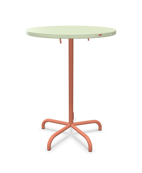 Schaffner Säntis Table haute rabattable ronde Ø80cm h:110cm 