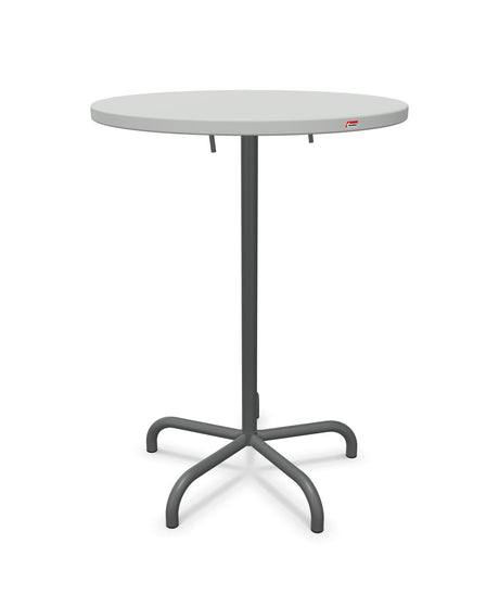 Schaffner Säntis Table haute rabattable ronde Ø80cm h:110cm 