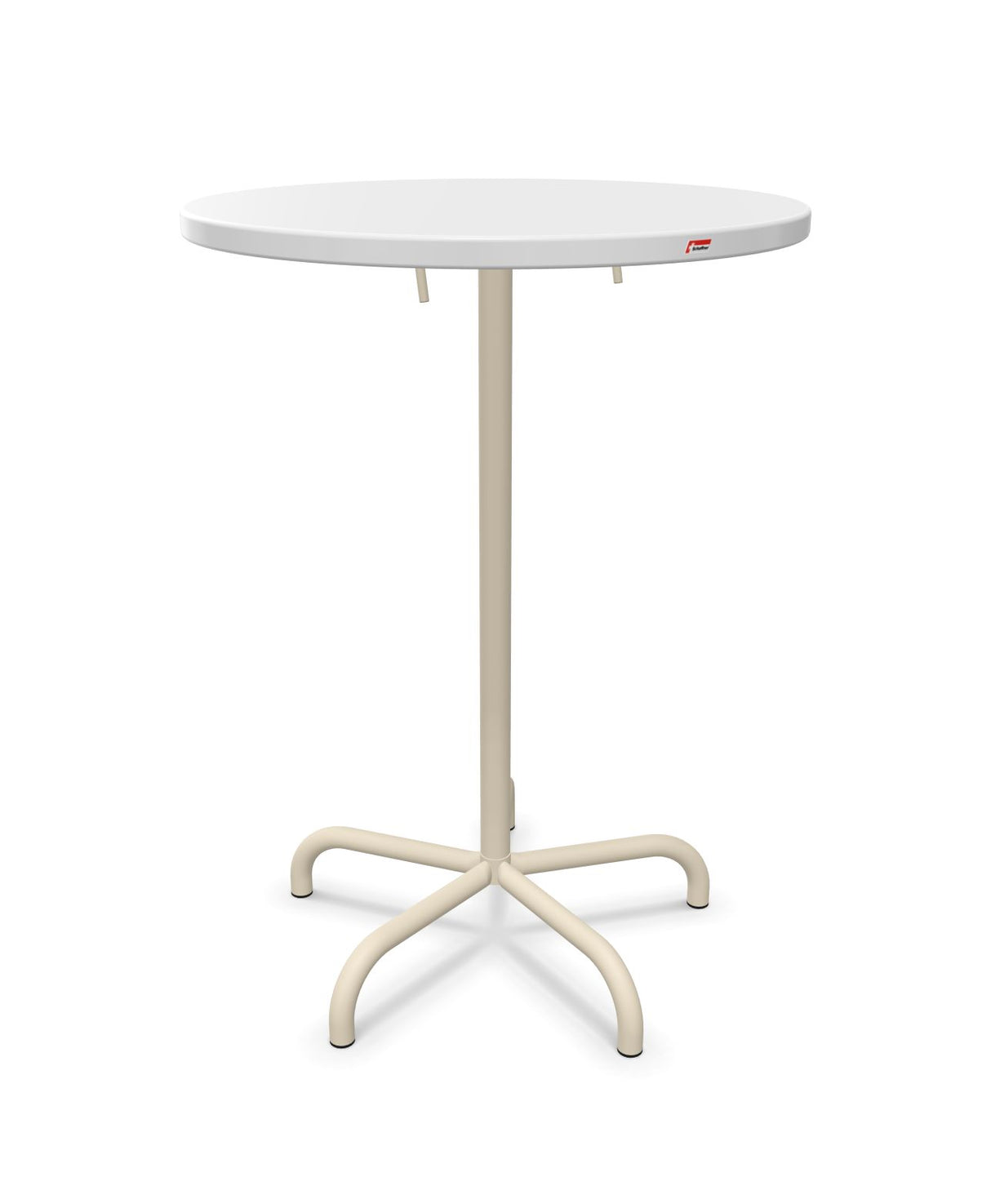Schaffner Säntis Table haute rabattable ronde Ø80cm h:110cm 