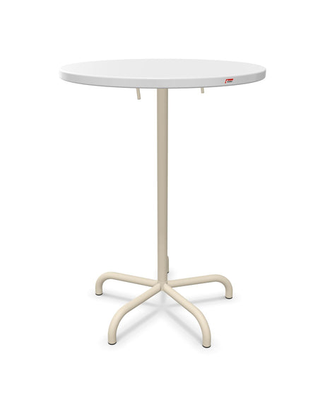 Schaffner Säntis Table haute rabattable ronde Ø80cm h:110cm 