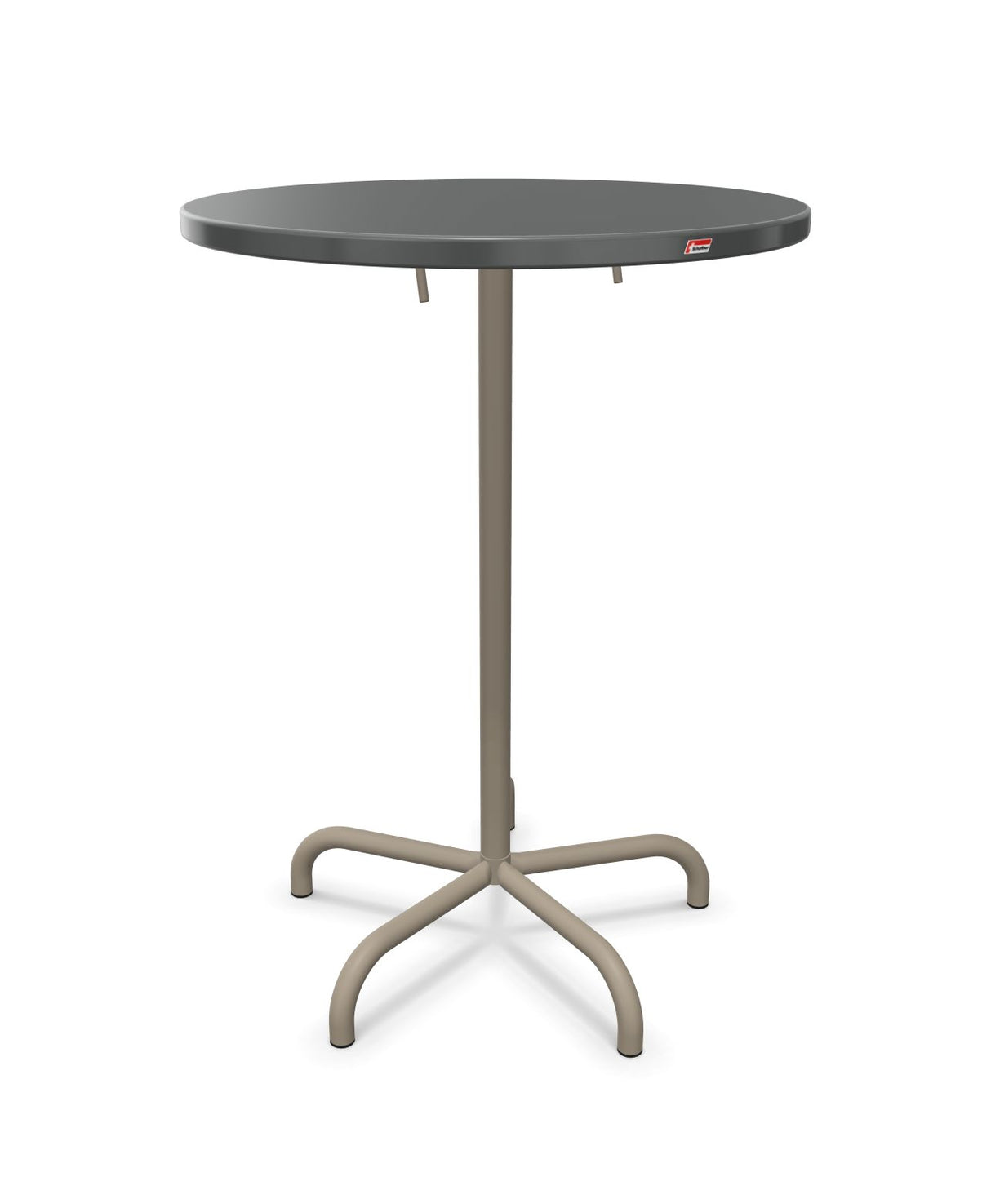 Schaffner Säntis Table haute rabattable ronde Ø80cm h:110cm 