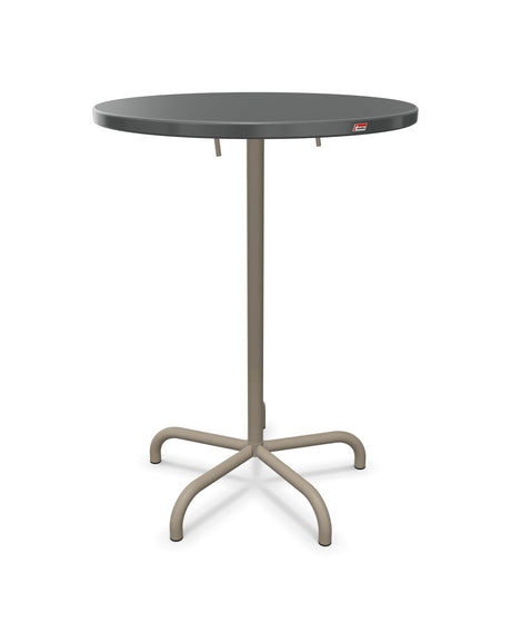 Schaffner Säntis Table haute rabattable ronde Ø80cm h:110cm 
