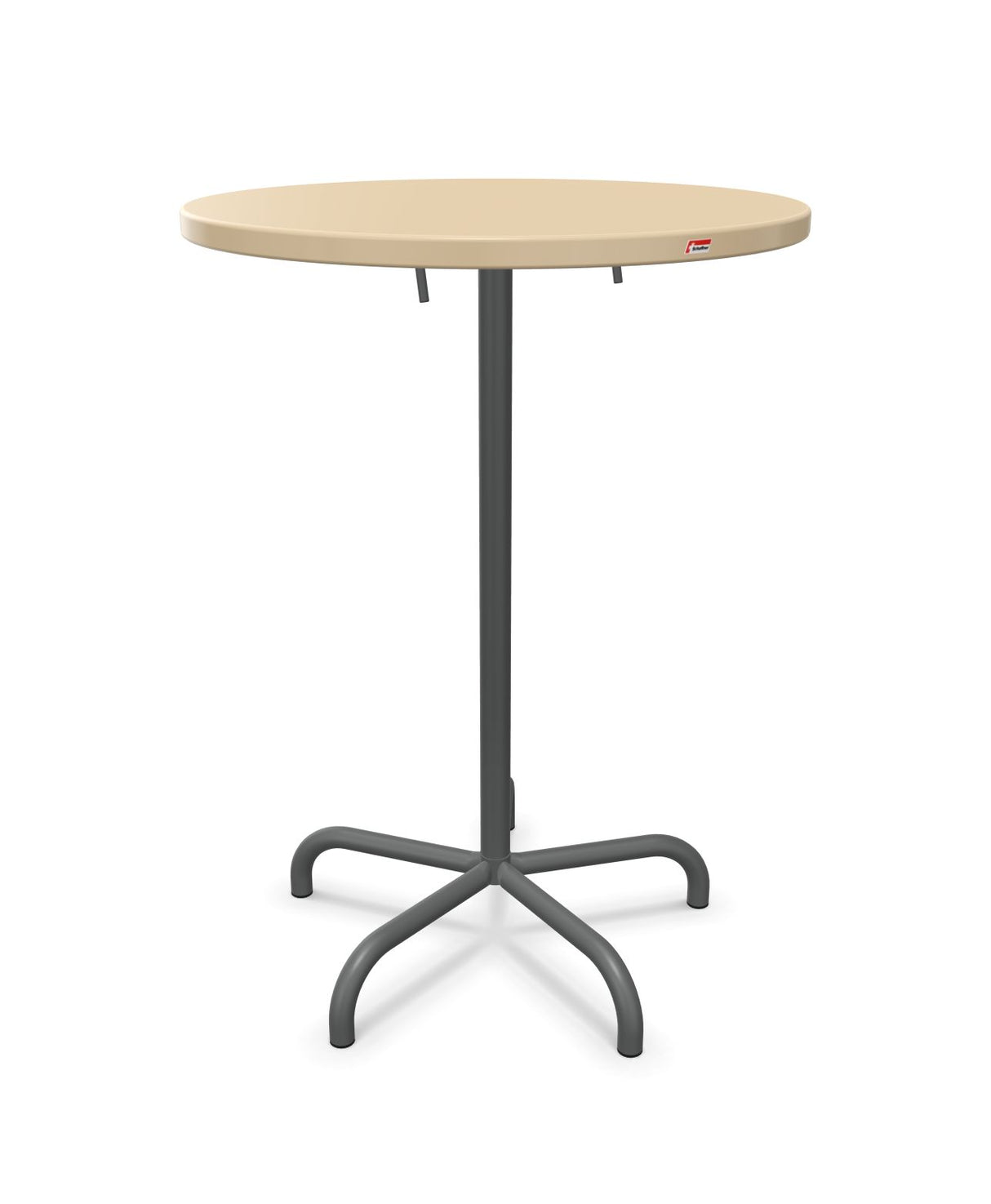 Schaffner Säntis Table haute rabattable ronde Ø80cm h:110cm 