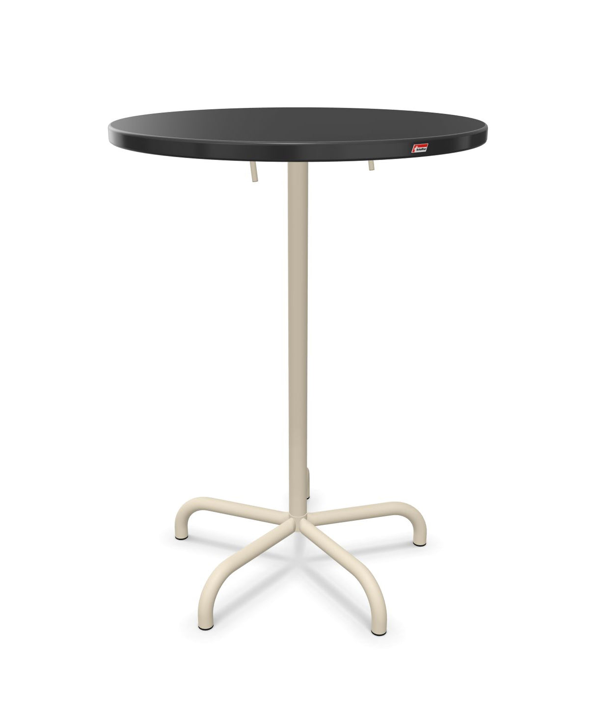 Schaffner Säntis Table haute rabattable ronde Ø80cm h:110cm 