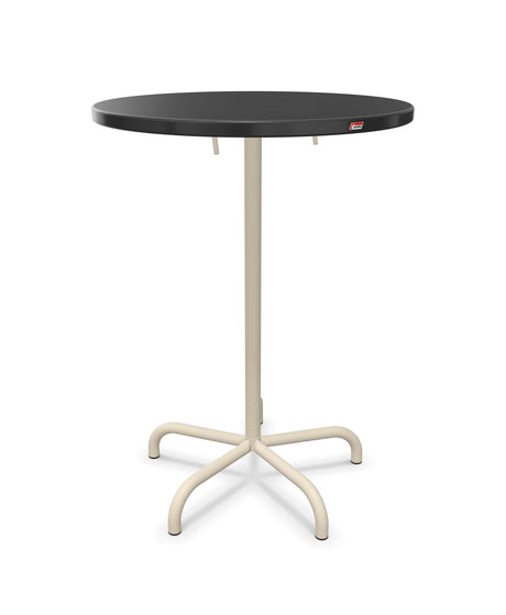 Schaffner Säntis Table haute rabattable ronde Ø80cm h:110cm 