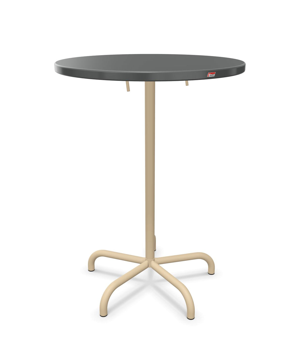 Schaffner Säntis Table haute rabattable ronde Ø80cm h:110cm 