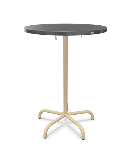 Schaffner Säntis Table haute rabattable ronde Ø80cm h:110cm 